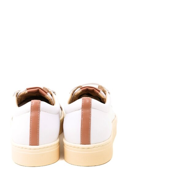 Sylven New York Mel Apple Leather Sneaker - White and Rose Size 41 (US 11) - Picture 4 of 6